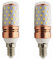 KARFRI 12V E14 Led Maisbirne 24V 10W 2835SMD 60LED AC/DC 12-40v for RV Camper Marine, Solar Power Licht und Off Grid 2 Teile/los (Color : Kaltes Weiß)