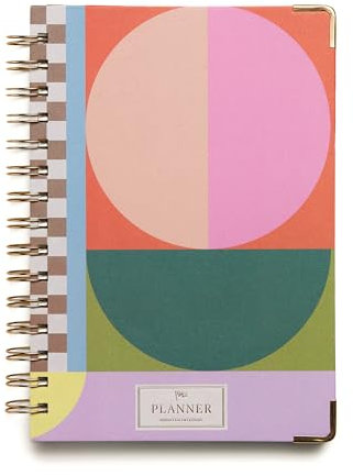 DesignWorks Ink 15,7 x 21,1 cm undatierter 13-Monats-Wochenplaner, Geo-Checks