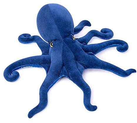 Tiny Heart Oktopus Plüsch Stofftier 45cm/17” realistisches Oktopus Plüsch schönes Tier niedliche und weiche Geschenke Plüsch-Krake für Kinder Jungen und Mädchen Krake Spielzeug Blau