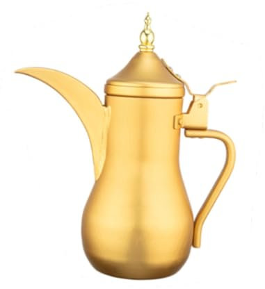Gralara Teapot Arabian Style Teapot Vacuum Flasks Beverage Pitcher Vacuum Thermal Carafe with Handle Insulation Teapot Arabic Teapot