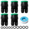 VooGenzek 5 Pezzi G1/2 G3/4 a 4/7 mm Giunto di Irrigazione Microspray, 2 Vie Adattatore per Tubi di Irrigazione a Goccia con Fibbia di Bloccaggio, Giunto Agricolo di Irrigazione, per Prati, Giardini