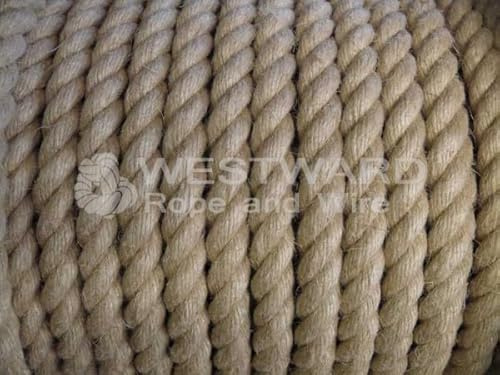 NATURAL HEMP ROPE (20mm) Decking, Garden, Boating (5)