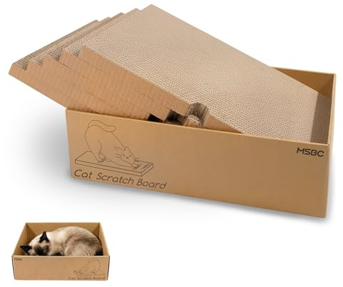 Reversible Cat Scratching Board, Durable Scratch Mat 43x25.5x12.5cm