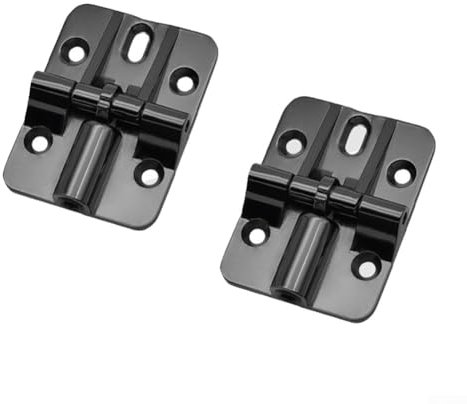 180 Degree Adjustable Locking Hinges for Bifold Doors and Folding for Tables Sturdy Zinc Alloy Design (Black)