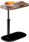 BSTMOME TV Tray Table, Adjustable Height & 90° Flip-Over Panel Design, Sofa Arm End Side Table for Eating Laptop Couch Bed Dinner or Small Spaces (Walnut)