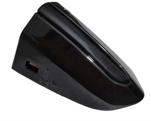 GETPZPZHMQ Auto Außentürgriff Für Ford Für Mondeo MK5 2013-2019 Für Rand MK2 2019 2018 F218A15 Auto Vorne Links Türgriff Abdeckung Schloss Trim Abdeckung Außentürgriffe-Kappen Blenden(Type A Black)