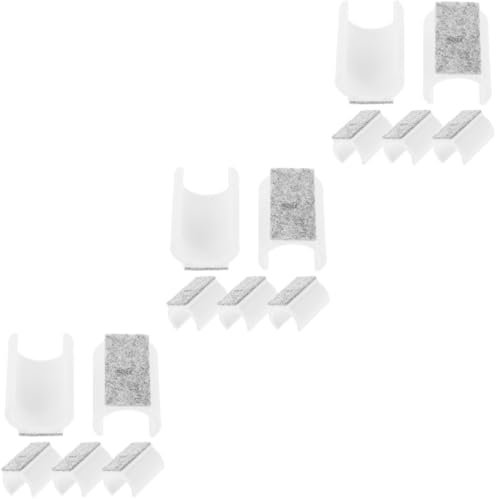 DIYEAH 3 Sätze Bodenmatte Bein-bodenschoner Pads Unterlage Nicht Stuhl Bordbodenschützer Rolle Beine Bodenschoner Für Schaukelstühle Beschützer Plastik Weiß 5 Stücke * 3