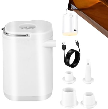 Pompe à Air Gonfleur Portable,Compresseur Compact - Déflecteur pour Radeau Plage Maison Volley Ball Foot Ballon Bateau Basket Jouet Flotteur Piscine Garage