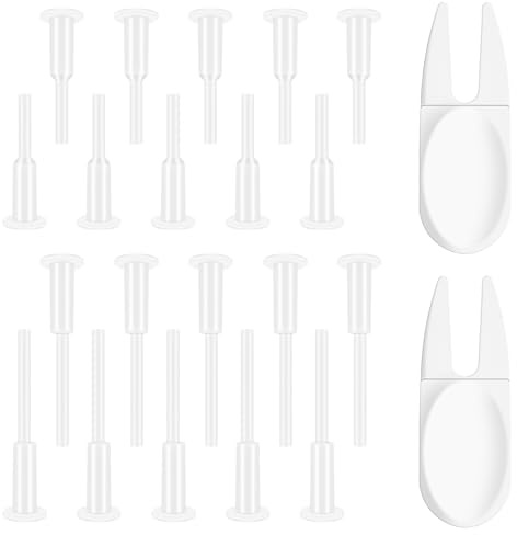 Darlingao 20 Air Stopper Plugs with 2 Removal Tools, Yoga Ball Replacement Plug Kit for Exercise Balls, Pilates Balls, Stability Balls, Fitness Ball Valve Stoppers for Inflatable Beds & Pool Floats
