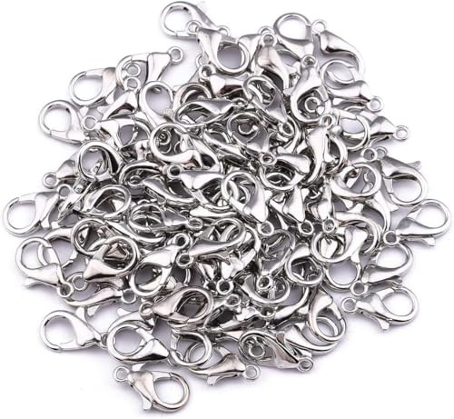 Smyckeslås 100 st, små klolås i legering för armband, halsband, kedjor, hängen, DIY-smycken och reparation