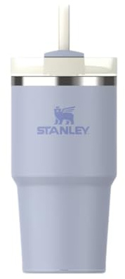 STANLEY Quencher H2.0 FlowState™ Tumbler, 0.6L, Dew Drop, Edelstahl, Doppelwandige Vakuumisolierung, Thermobecher mit Trinkhalm, Spülmaschinenfest