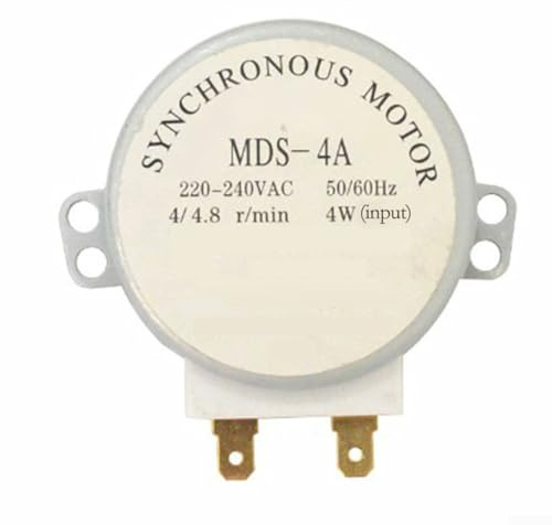 MDS-4A Moteur de plateau tournant synchrone pour four à micro-ondes, 220 V 4/4,8 tr/min, 2 broches, 58 x 55 mm