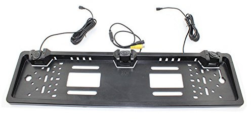 Reversing Backup Car License Plate Frame With Parking Sensor Reverse Rear View Safety Camera Waterproof LED Car Night Vision 170 Viewing Angle UK Standard