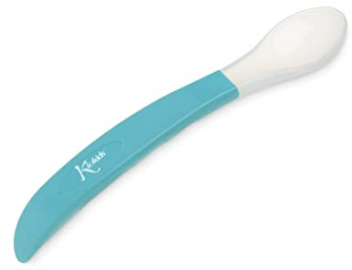 CUCHARA EN SILICONA PARA BEBÉ EN AZUL STEP 2