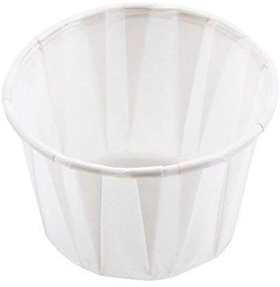 wecansourceitltd 1000 x 1oz Disposable White Paper Souffle Ramekins/Portion Pots/Sauce Pots for Condiments or Medicines by Genpack