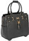 JKM & Company The Boston Alligator Krokodil-Alligator-Tragetasche für iPad, Laptop, Tablet, Rolltasche, Barrington (schwarz), Fits up to a 17 inch laptop