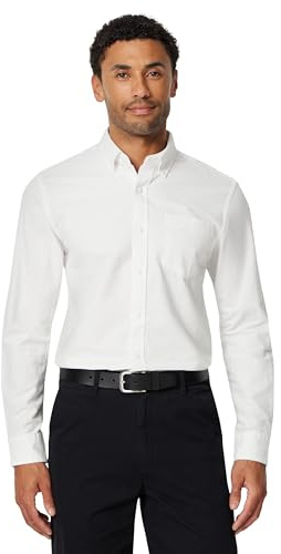 Amazon Essentials Men's Regular-Fit Long-Sleeve 100% Cotton Oxford Shirt