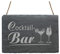 Wetterfeste Schiefertafel « COCKTAILBAR » mit Motiv COCKTAILS - Schild Türschild Dekoschild - Bar Club Pub Kneipe Restaurant