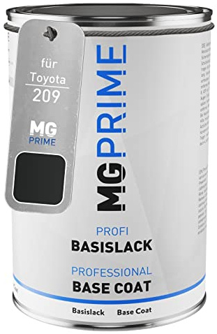 MG PRIME Autolack Dose für Toyota 209 Nightsky Black Mica 1,0L | Mysticschwarz Mica, Basislack, Literware, spritzfertig