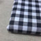 Egurs Klassisch Kariertes Muster Baumwollstoff Meterware,100cmm x 150cm Schwarz Weiß Plaid