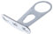 RK-HYTQWR Bicycle Mount Front Light Front Rear Lamp Support Basket Holder Electric Bikes,Silver Bicycle Front Fork Light Bracket,Silver