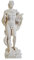 Apollo Gott der Musik Poesie Kunst Alabaster Statue Skulptur 23cm
