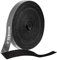 SEBSON Attache Câble Réutilisable, Ruban Serre-Câble Noir 12mm x 15m, Rouleau de Bande Découpable, Réglable