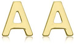 CARISSIMA Damen-Ohrstecker Buchstabe 'A' Gelbgold 9kt 4x5mm