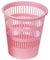 FELIXMANIA Papelera de Plástico de Rejilla 12 Litros Color Pastel (Rosa)