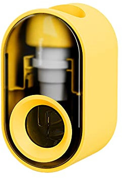 MARMODAY Automatischer Zahnpastaspender Zahnbürstenhalter multifunktional für Badezimmer, 1 Stück, Gelb