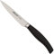 Arcos Cuchillo Pelador Acero Inoxidable. Cuchillo Pelador para Pelar Frutas y Verduras. Mango Ergonómico Polioximetileno y Hoja 100 mm. Serie Clara. Color Negro.