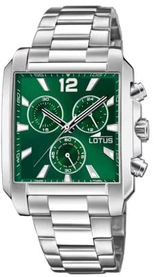Lotus Herrenuhr Analog aus Edelstahl 316l Silberfarben