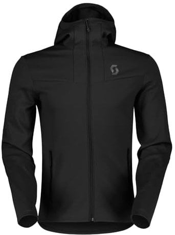 Scott M Defined Mid Hoody Schwarz - Lässige funktionale Herren Kapuzen Fleecejacke, Größe XXL - Farbe Black