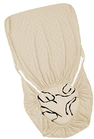 JISADER Funda para Silla con Brazo de Madera, Funda elástica para Silla, Protector Impermeable, fácil de Instalar, diseño Simple, Amplio Uso, Accesorios de, Beige
