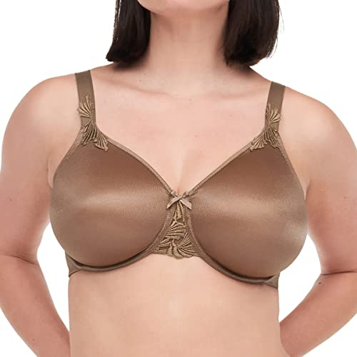 Chantelle Women's, HEDONA, Covering Molded Bra, Women's invisible lingerie, Terracotta, 34C