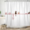 Ttincceer 152x183cm Lustige Katze Duschvorhang Skizzen Katze Klettern Squatting Wand Silhouette Bad Vorhang Niedliche Tier Aktion Waschbar Dusche Vorhänge Wasserdicht Badewanne Vorhang