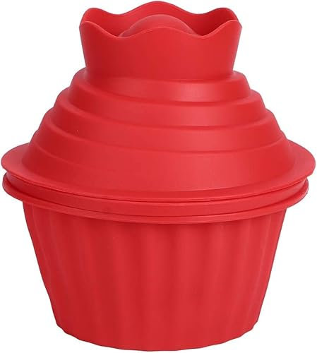 Alvinlite Riesige Cupcake-Formen, spülmaschinenfeste Big Top-Silikon-Cupcake-Formen, Antihaft-Jumbo-Caupcake-Backsets für DIY-Backwerkzeuge, riesige und einfache Kuchendekoration