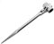 LEPEVNEY Scaffold Ratchet Double Ended Socket Ratcheting Podger Scaffold Spud Wrench Flat Satin Cr-v 17-19mm