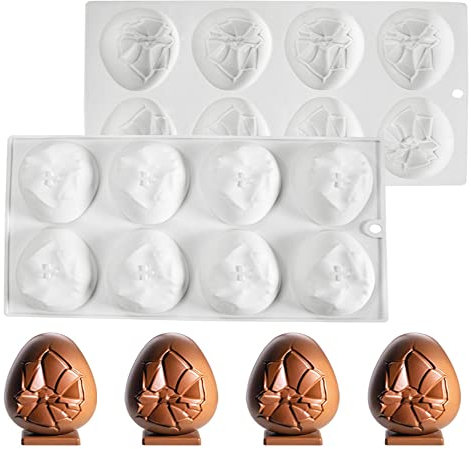 Mostsom Silicone Mold - Easter Egg Shaped Cake & Chocolate Mold, Non-stick Muffin & Cupcake Moulds for Easter Party