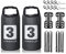 Lixada 3L/7L Bike Fork Bag - Water Resistant Roll Top Cycling Pack, Panniers, Bikepacking