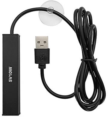 DONGKER Chauffage D'aquarium,10 W Résistant a La Fonction de Combustion a Sec pour Aquarium,Habitat de Reptile Marin