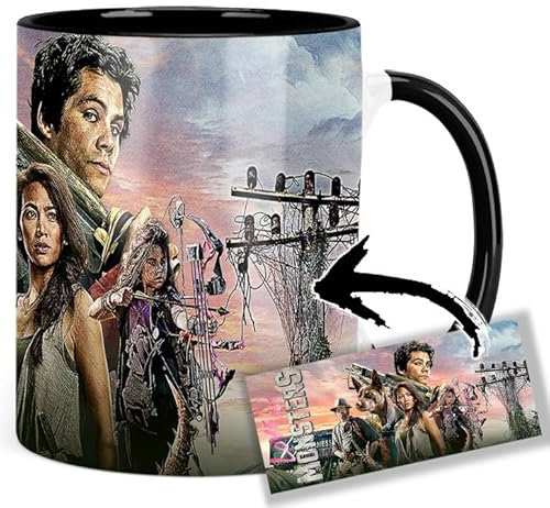 Love And Monsters Dylan O'Brien Jessica Henwick Michael Rooker Ariana Greenblatt Tasse Innen & Henkel Schwarz Keramikbecher Mug