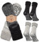 MOUNTREX Stoppersocken Wintersocken, Anti Rutsch Alpaka Socken, Wollsocken Damen Herren - Warme ABS Haussocken, Dicke Antirutschsocken - 2 Paar (Grau/Anthrazit - mit ABS, 39-42)