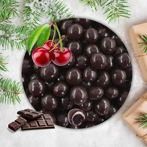 EinsSein 0,8kg Cerezas con chocolate | Cerezas ácidas confitadas con chocolate negro | Altervativo para cerezas ácidas liofilizadas con chocolate negro y mega deliciosas | Cerezas de chocolate Frutas