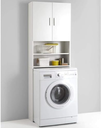 Briconess.com Mueble para lavadora de resina para lavado de ropa blanca