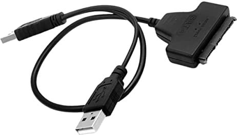 Veemoon Usb to Cable Hard Disk Adapter Cord for Data Transfer and Play Compatibility All Operating Systems Usb Connector for Use