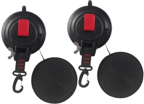 BELLIFFY 2 Stück Hochleistungs-saugnapfhaken Montagehaken Für Auto Fenster Tragbare Kleiderbügel Für Camping Und Outdoor