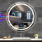 Rund Led Spiegel mit Beleuchtung Dimmbar Badspiegel mit Bluetooth und Touch-Schalter DREI Lichtfarbe modern Badezimmerspiegel Anti-Beschlag Eitelkeitsspiegel(70cm x 70cm)