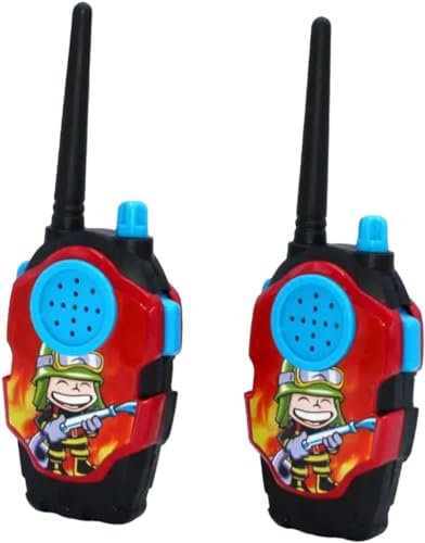 DIOXSTAR Walkie Talkie Toy For Kids, Durable Construction, Flashing Light And Sound, Bright Colour, Portable And Lightweight, Battery Operated