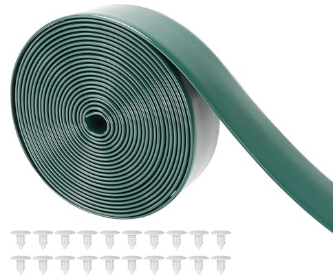 Reparaturband für Terrassenstühle aus Vinyl, 5,1 cm breit x 3,4 m lang, Ersatzband für Terrasse, Gartenmöbel, mit 10 Nieten für Rasen, Outdoor, Terrasse, gebundene Stühle, Reparatur, Blau (Grün)